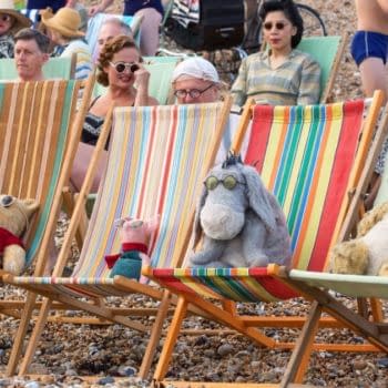 Pooh, Piglet, Eeyore and Tigger Sunbathe In New 'Christopher Robin' Image