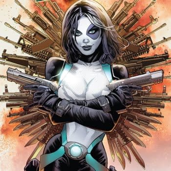 Domino #2 cover by Greg Land and Frank D'Armata