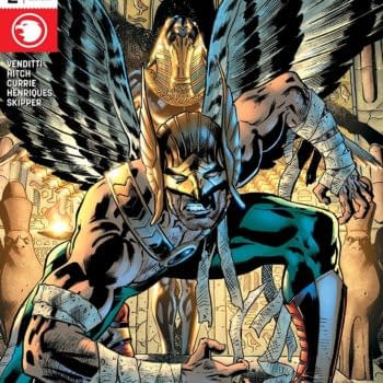 Hawkman #2 cover by Bryan Hitch and Alex Sinclair