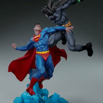 Superman Vs Batman Diorama Statue Sideshow 14