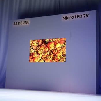 Samsung Unveils a 75" 4K Modular Micro LED Display at CES