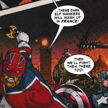 Captain Britain Calling Elves 'Wankers' In Today's The War Of The Realms #5 From Marvel