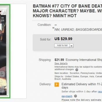 Batman #77 Now Sells For Up to $30 on eBay Before Comic Stores Open
