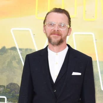 Simon Pegg at the UK premiere for "Once Upon A Time In Hollywood" in Leicester Square, London. Editorial credit: Featureflash Photo Agency / Shutterstock.com