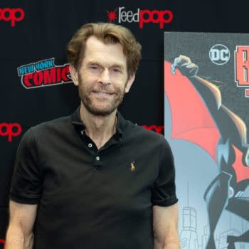 Kevin Conroy attends presser for Batman Beyond 20th Anniversary by Warner Brothers during New York Comic Con at Jacob Javits Center.