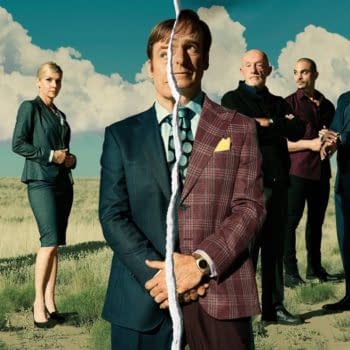 Jimmy is torn between staying Jimmy and giving in to being Saul Goodman in Better Call Saul, courtesy of AMC Studios.