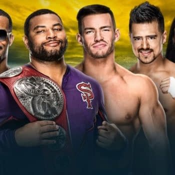 It's the Street Profits versus Angel Garza and Austin Theory compete for the titles at WrestleMania 36.
