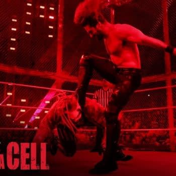 Seth Rollins hits “The Fiend” Bray Wyatt with a Stomp: WWE Hell in a Cell 2019