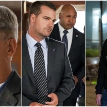 Mark Harmon in NCIS. Chris O'Donnell and LL Cool J in NCIS: Los Angeles. Scott Bakula in NCIS: New Orleans. Images courtesy of CBS.