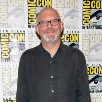 Marc Guggenheim attends 2019 Comic-Con International CW's "Arrow" at Hilton Bayfront, San Diego, California on July 20 2019. Editorial credit: Eugene Powers / Shutterstock.com