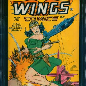High Flying Action Can be Yours; Wings Comics #90 from ComicConnect!