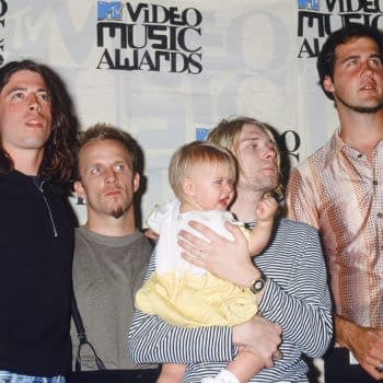 LOS ANGELES - SEP 2: Nirvana, Frances Bean Cobain, Kurt Cobain at the 10th Annual MTV Video Music Awards at the Universal Ampitheater on September 2, 1993 in Los Angeles, CA (Image: Kathy Hutchins/Shutterstock.com)