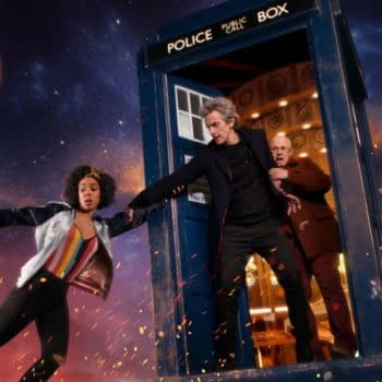 Peter Capaldi, Pearl Mackie, and Matt Lucas in Doctor Who (Image: BBC)
