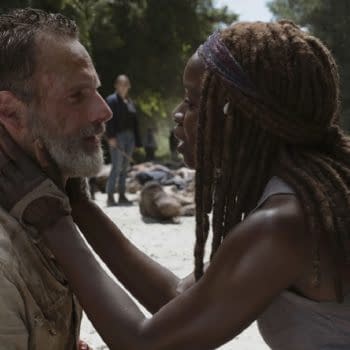 Rick and Michonne on The Walking Dead Season 9 (Image: AMC Networks)