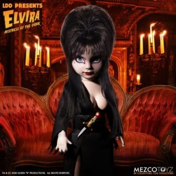 Elvira Mistress of the Dark Joins Mezco Toyz Living Dead Doll