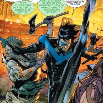 Nightwing High-Kicking His Way To Recovery (Justice League #54)