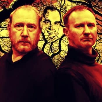 Mark Gatiss and Adrian Scarborough in "The Road" by Nigel Kneale, adapted by Toby Hadoke, BBC