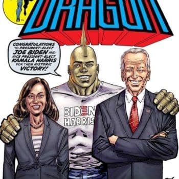 Joe Biden And Kamala Harris On Savage Dragon New Printing
