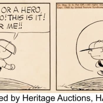 Peanuts Baseball Strip Up For Auction Over At Heritage Right Now