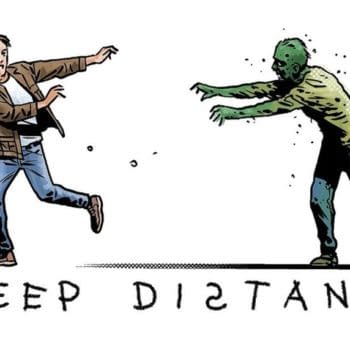 The Walking Dead's Charlie Adlard Draws Zombie PSA for Covid-19