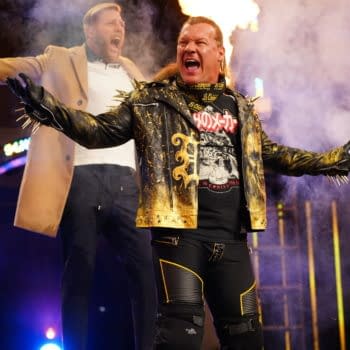 Chris Jericho appears on AEW Dynamite for Winter is Coming (Credit: All Elite Wrestling)