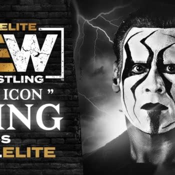 Sting is now a part of AEW (Image: AEW key art)