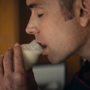 The Boys: Homelander really likes milk. (Image: Amazon Prime)
