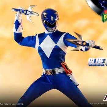 Power Ranger Blue Ranger Brings the Brains to threezero