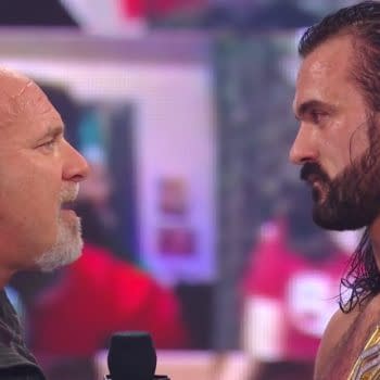 Goldberg challenges Drew McIntre over a promo McIntyre never actually cut on WWE Raw.