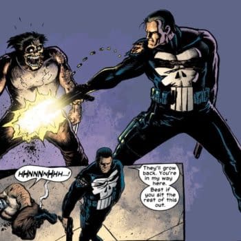 This scene from Punisher #17 (2002) represents the oldest known reference to the fact that Wolverine has two dicks.