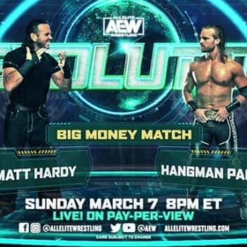 Matt Hardy takes on Hangman Page in a Big Money Match, with the winner taking the loser's earnings, at Revolution.
