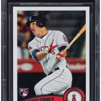 Mike Trout 2011 Topps Update Graded Card Up For Auction