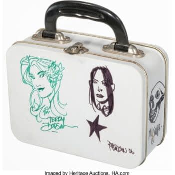 Mike Mignola, Travis Charest, Bruce Timm Lunchbox Sketches At Auction