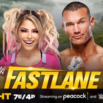 Match graphic for Alexa Bliss vs. Randy Orton at WWE Fastlane (Return of the Fiend)
