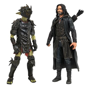Lord of the Rings Aragorn and Moria Orc Arrive From Diamond Select