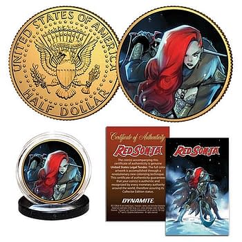 Cover image for RED SONJA ANDOLFO GOLD COLL COIN