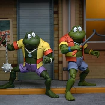 NECA Announces Second TMNT Frog Cartoon Pack Releases In August