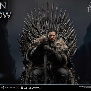 Game of Thrones Jon Snow Sits on the Iron Throne With Prime 1 Studio