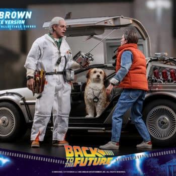Back to the Future Doc Brown Travels Through Time with Hot Toys