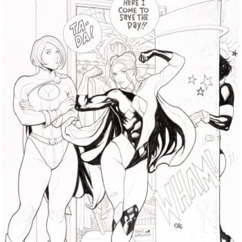 Harley Quinn Poses With Power Girl On Frank Cho Variant Cover