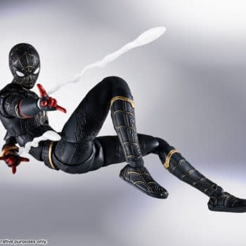 The New Spider-Man Black and Gold Suit Enchants S.H. Figuarts