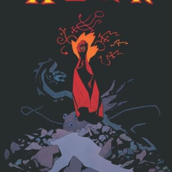 The cover to Sir Edward Grey: Acheron, the first full-length comic drawn by Mike Mignola in five years.