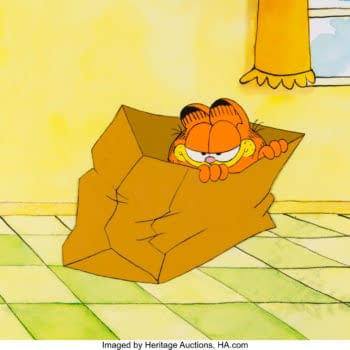 Garfield and Friends Production Cel from 1989 Now On Auction