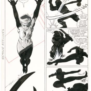 Frank Miller's Black Widow Original Art &#8211; Daredevil #187 At Auction