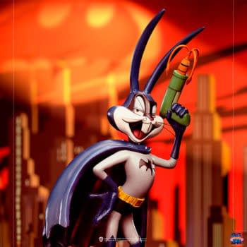 Bugs Buggy Becomes Batman with Iron Studios New Space Jam Statue