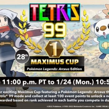 Pokémon Legends: Arceus Becomes Latest Tetris 99 Maximus Cup Focus