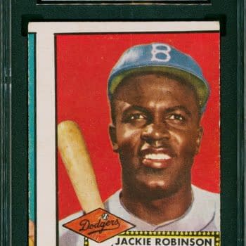 Jackie Robinson Rare 1952 Topps Miscut Over $25,000 At ComicConnect