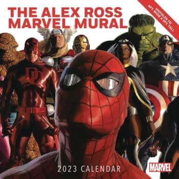 Cover image for ALEX ROSS MARVEL MURAL 2023 OVERSIZED WALL CALENDAR