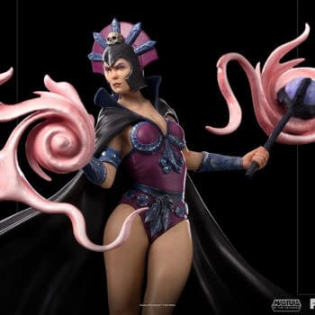 Masters of the Universe Evil-Lyn Casts a Spell with Iron Studios 