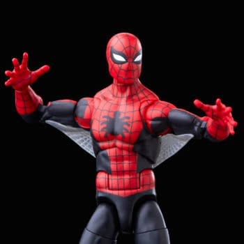 Amazing Fantasy #15 Spider-Man Figure Swinging on in from Hasbro 